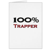 Trappeur de 100 pour cent carte de vœux