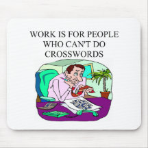 Travail de battement de MOTS CROISÉ Tapis De Souris