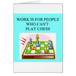 Travail de battements d'ÉCHECS Cartes De Vœux