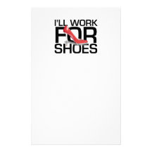 Travail de PIÈCE EN T pour des chaussures Papier À Lettre Personnalisable