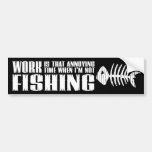 Travail et pêche adhésif pour voiture