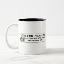 Travailler plus dur tasse à café