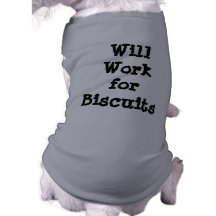 Travaillera pour des biscuits t-shirt pour toutou