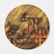 Travailleur du bois - outils de travail en bois magnets pour réfrigérateur