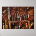 Travailleur du bois - vieux outils affiches
