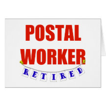 TRAVAILLEUR POSTAL RETRAITÉ CARTE DE VŒUX