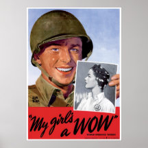 Travailleurs d'artillerie de femmes de 2ÈME GUERRE Affiche