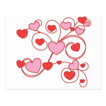 Travaux de coeur carte postale