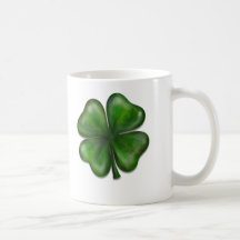 trèfle de 4 feuilles tasse à café