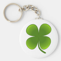 Trèfle de feuille de Samrock 4 du jour de St Patri Porte-clé