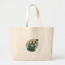 Trèfle de n de grenouille de jour de St Patricks Sac Fourre-tout