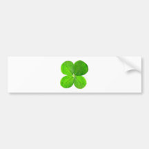 Trèfle de quatre feuilles les cadeaux de Zazzle de Autocollant Pour Voiture