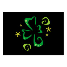 Trèfle de shamrock modèle de carte de visite