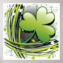 Trèfle du jour de St Patrick Posters