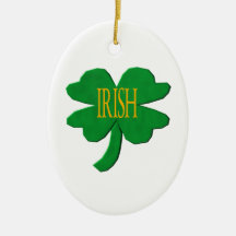 Trèfle irlandais ornements de noël