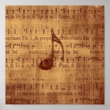 Tremblement/note musicale posters