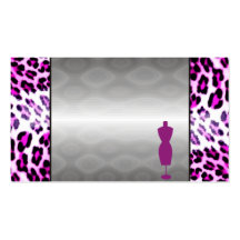 Trendy grey, pink and black business cards.