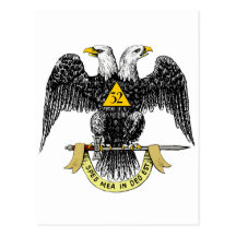 trente-deuxième Noir écossais Eagle de rite de deg Cartes Postales