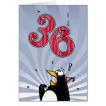 trente-sixième anniversaire - carte de surprise de