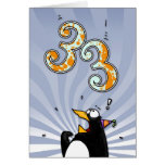 trente-troisième anniversaire - carte de surprise 