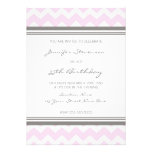 Trentes-cinquième invitations roses de fête d'anni