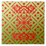 Trépied de motif d'ambres ! carreaux