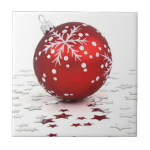 Trépied de tuile d'ornement de Noël Carreaux