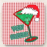 Très joyeux ! Noël Martini DrinkCoasters Sous-bocks