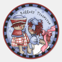 Trésors Raggedy d'Ann et d'Andy Autocollants