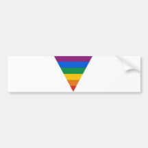 Triangle de gay pride adhésif pour voiture
