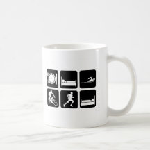 Triathlon drôle mugs à café