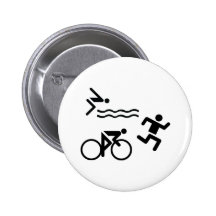 Triatholon - recyclage fonctionnant de natation pin's avec agrafe
