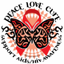 Tribal 2 de papillon d'AIDS/HIV Photo Sculpture