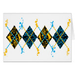 Tribal à motifs de losanges carte