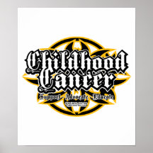 Tribal de Cancer d'enfance Posters