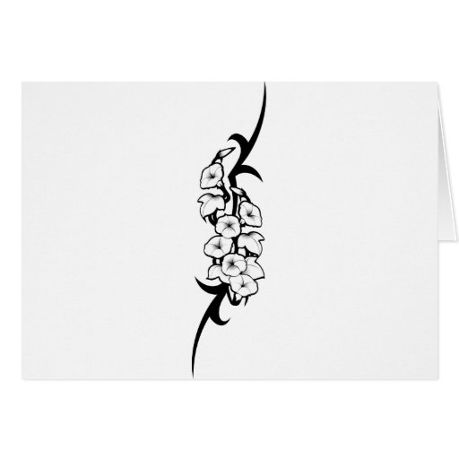 Tribal de fleur de Bell Carte De Vœux