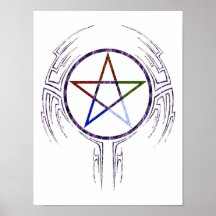 Tribal de Wicca Posters