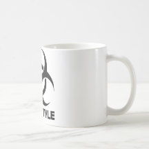 tribal noir de hardstyle tasse