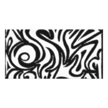 tribal noir et blanc de fantôme cartes avec photo
