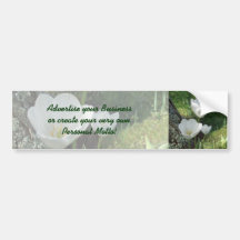 Trio blanc de fleur de tulipes autocollants pour voiture