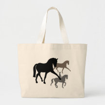 Trio de chevaux de dressage sacs