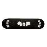 Trio de crâne planches à roulettes customisées