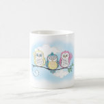 Trio de hibou tasse à café