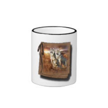 Trio de loups tasse à café