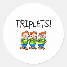 Triplets (garçons) autocollants