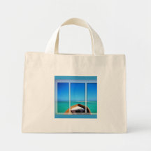 Triptyque de bateau sacs en toile