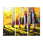 Triptyque d'ombre d'automne impression sur toile
