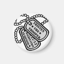Tristen l'aimant de Dogtags de soldat de la cavale
