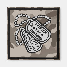 Tristen le soldat de la cavalerie Dogtags et aiman