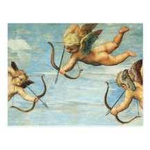 Triumph de Galatea, anges détaillent Raphael Sanzi Carte Postale